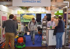 Lots of people stopping by at the Terrazza MC booth.